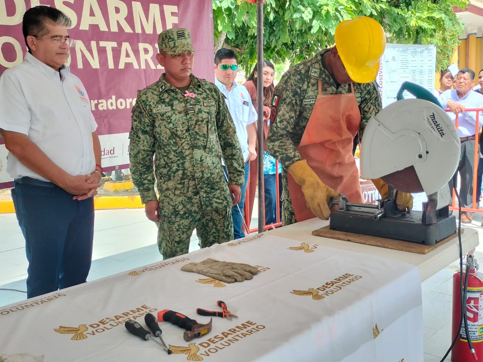 Arranca en Paraíso Jornada de Desarme Voluntario