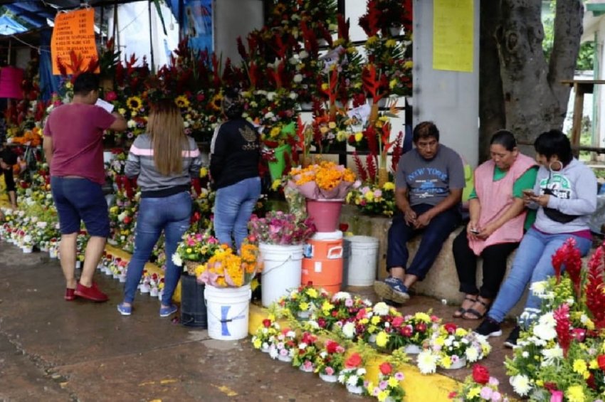 Se incrementa precio de flores en víspera del Día de Muertos 