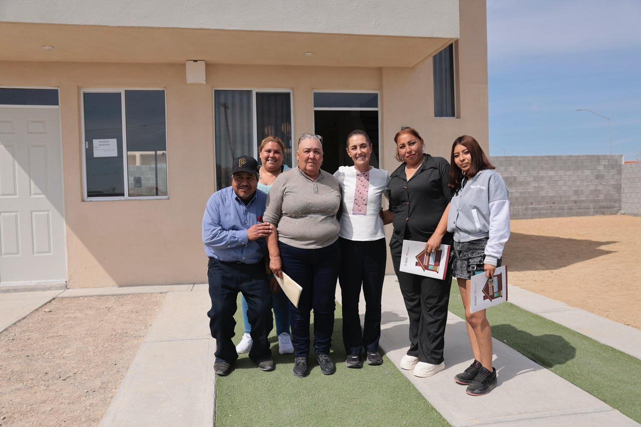 Claudia Sheinbaum entrega viviendas en Nuevo León: la meta son 1.8 millones