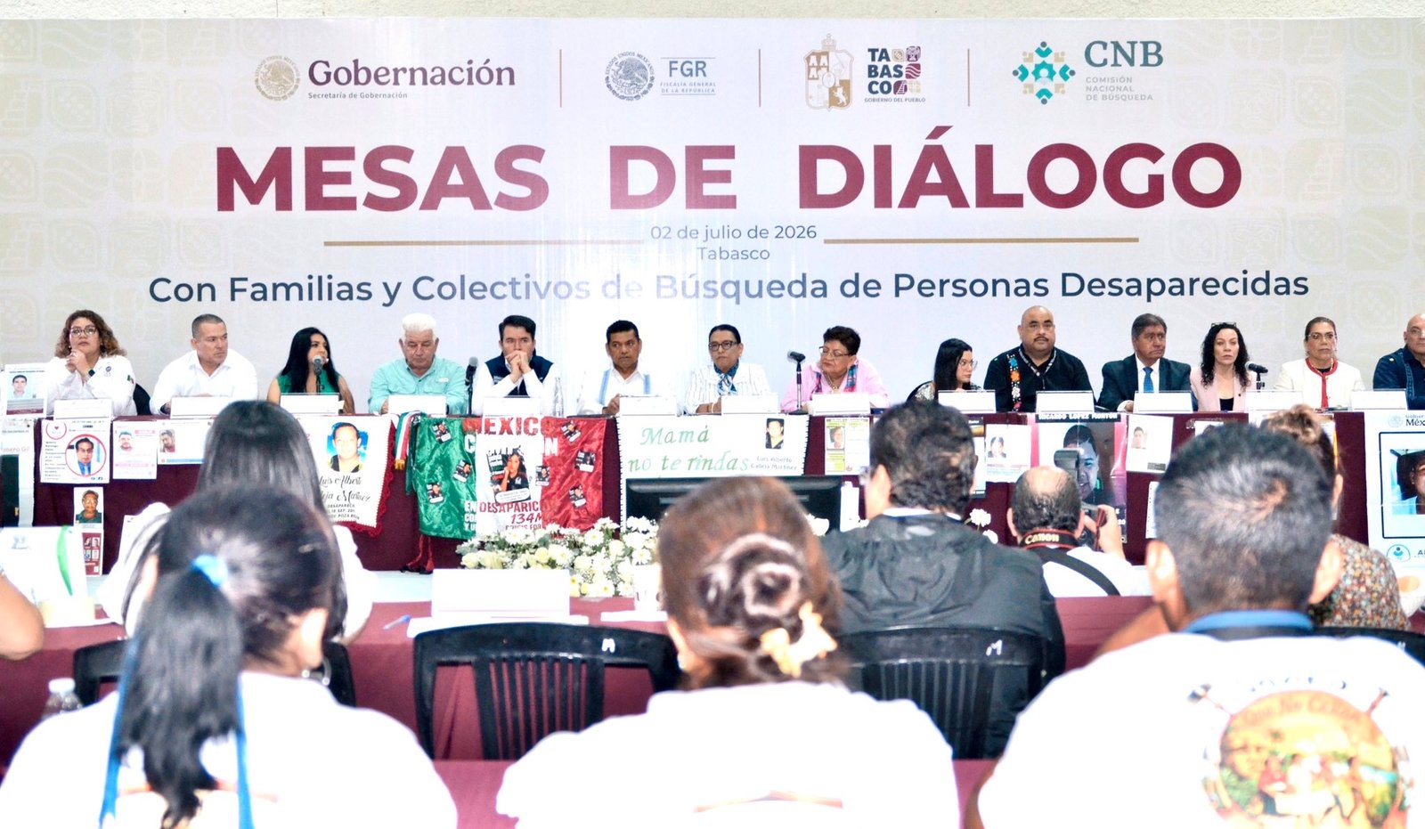 Tabasco se suma al diálogo por las personas desaparecidas