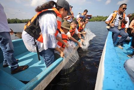 SEMADES trabaja para lograr que 5 Lagunas en Comalcalco la declaren área natural protegida