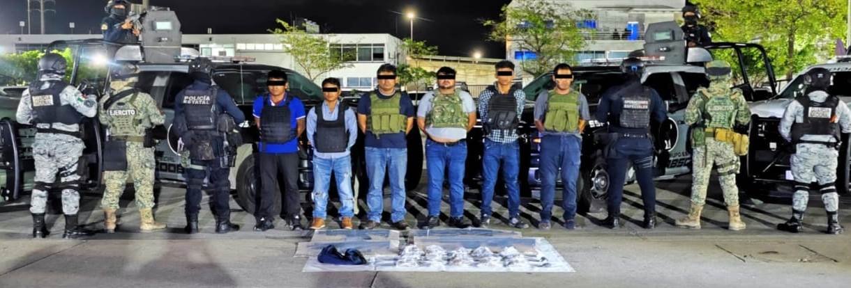 Detienen a seis presuntos extorsionadores en operativo FIRT Olmeca