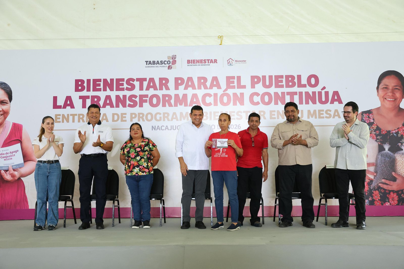 Entrega Javier May 3 mil apoyos de "Bienestar en tu Mesa" en Nacajuca