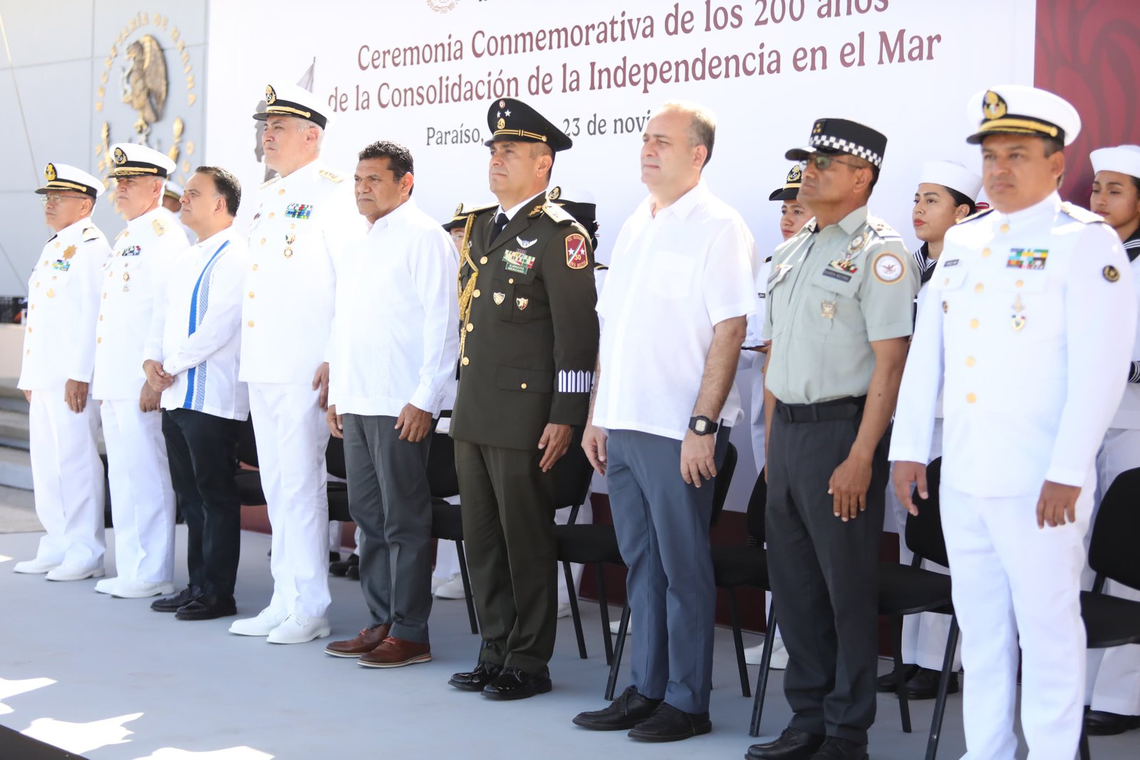 Tabasco conmemora 200 años de la Consolidación de la Independencia en el Mar.