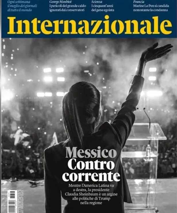 Revista italiana retoma perfil de Sheinbaum publicado por The Guardian