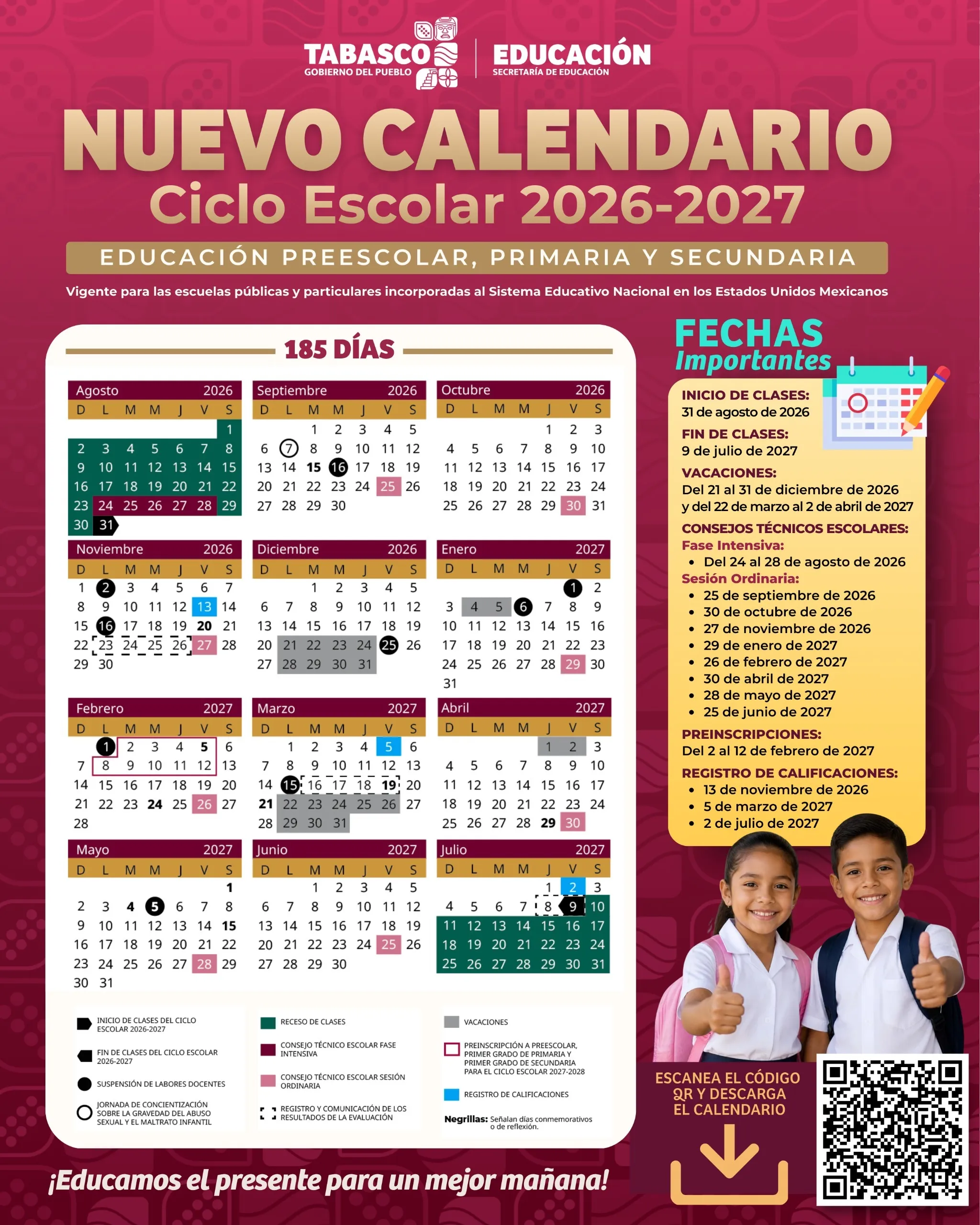 SEP fija inicio de clases el 31 de agosto para ciclo 2026-2027