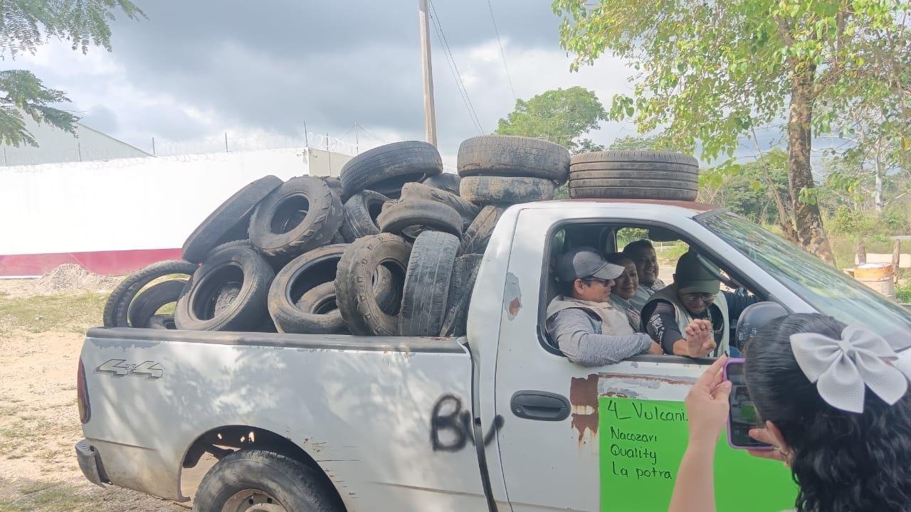 Emprenden campaña “Llantatón” en Tenosique