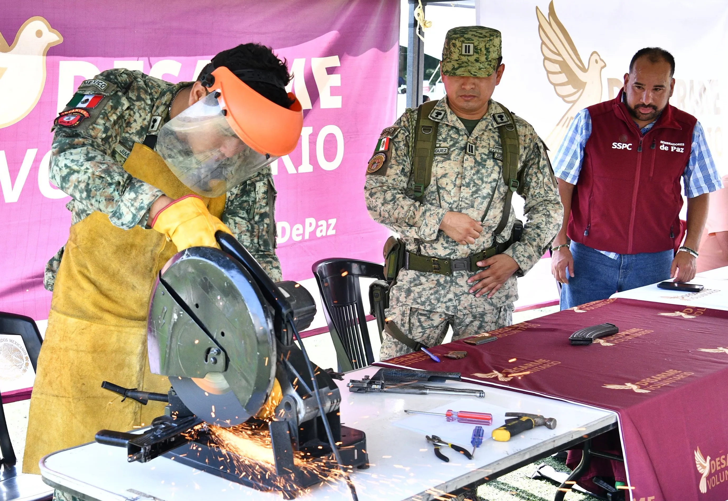 Cumplen Jornadas de Paz objetivo de sacar de las calles armas en poder de la ciudadanía