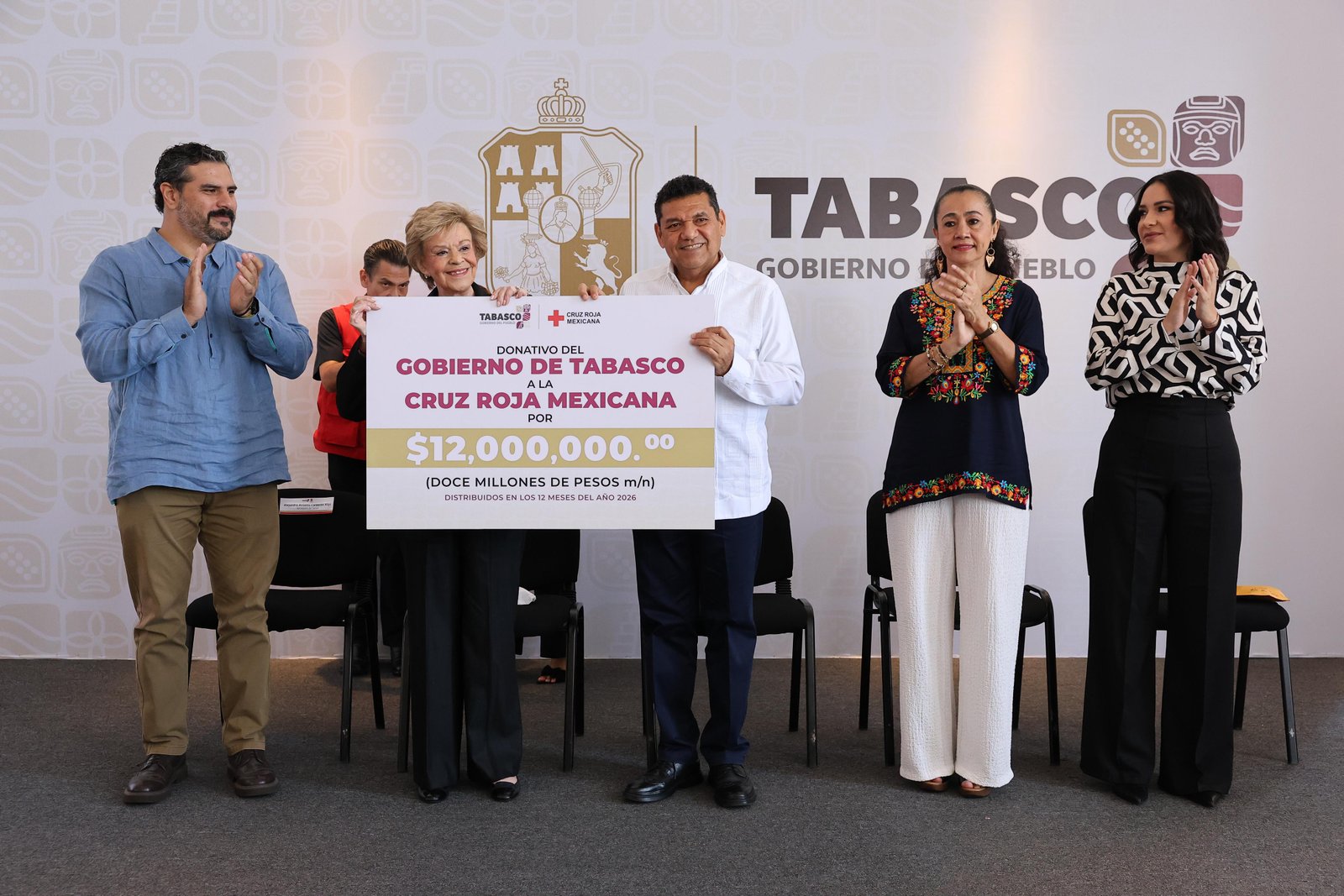 Gobierno del Pueblo dona 12 mdp al arranque de colecta Cruz Roja