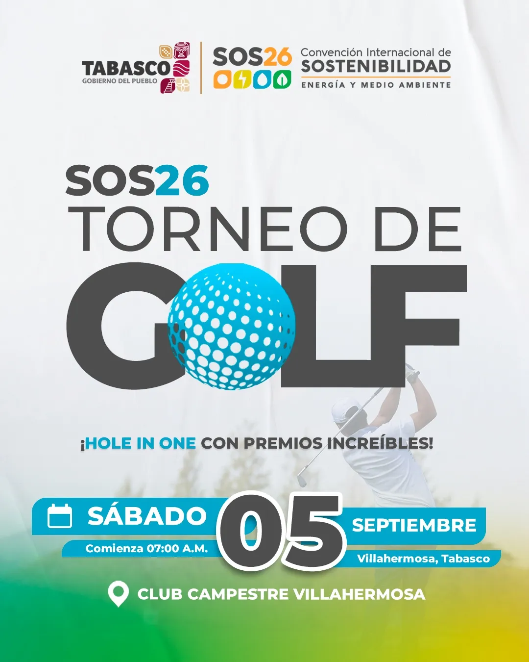 Torneo de Golf SOS26 abre inscripciones para el 5 de septiembre en Villahermosa