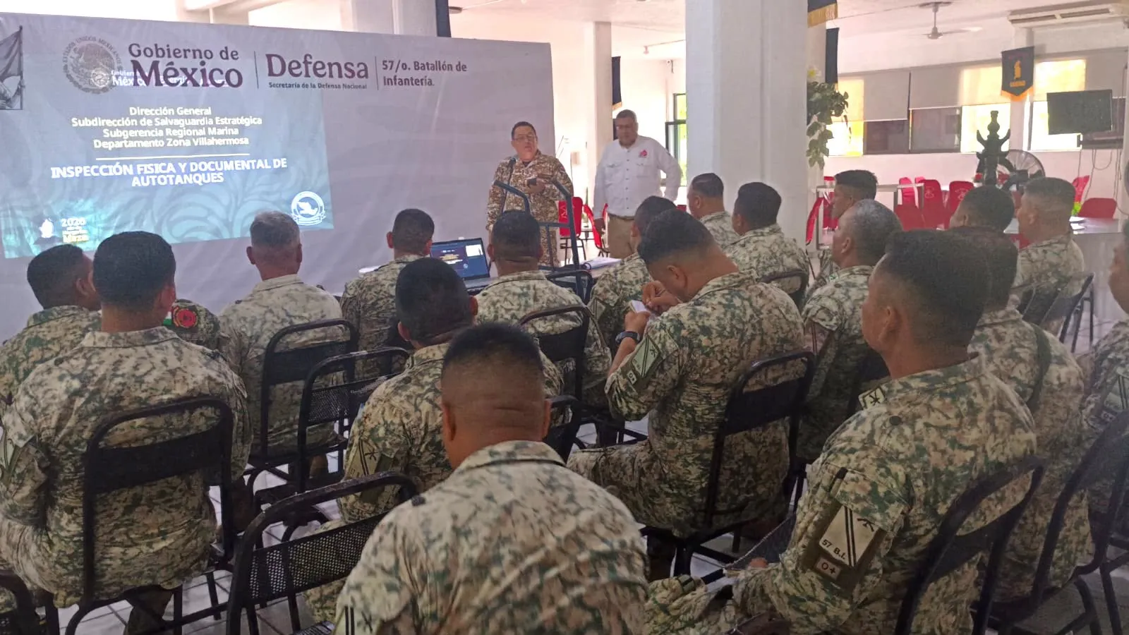 Pemex capacita a 51 militares del 57° Batallón en detección de robo de combustible