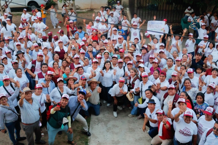 Las Rosas refrenda apoyo a la candidata de Morena en Centro