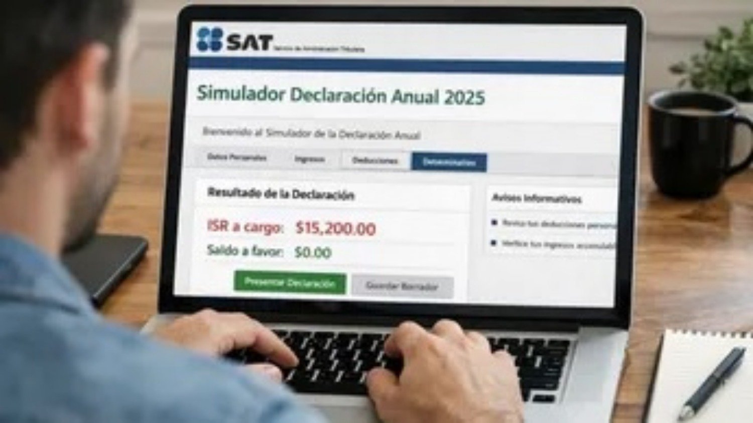 ¡Prepárate! SAT activa simulador para Declaración 2025