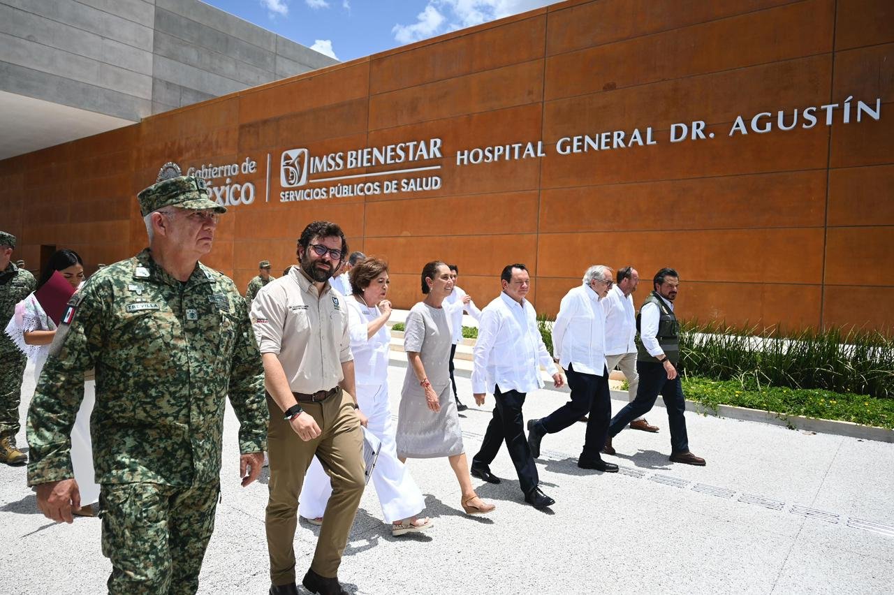Sheinbaum inaugura Hospital general Da. Agustín O'horán; entra a IMSS Bienestar