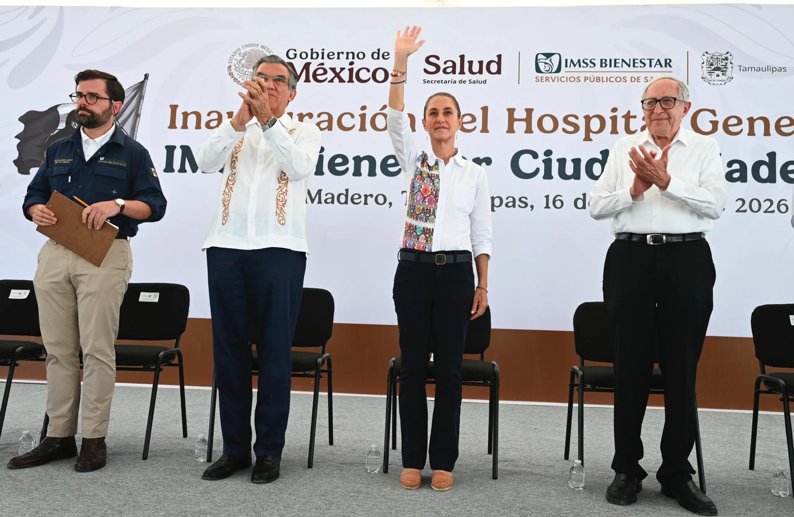 Sheinbaum inaugura hospital en Tamaulipas; suman 32 desde su gobierno