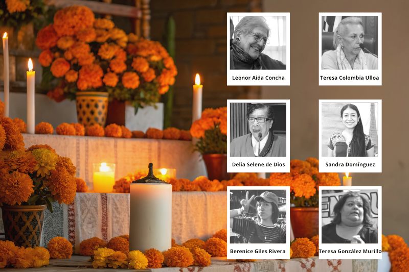 Altar para feministas, defensoras y periodistas fallecidas este 2025