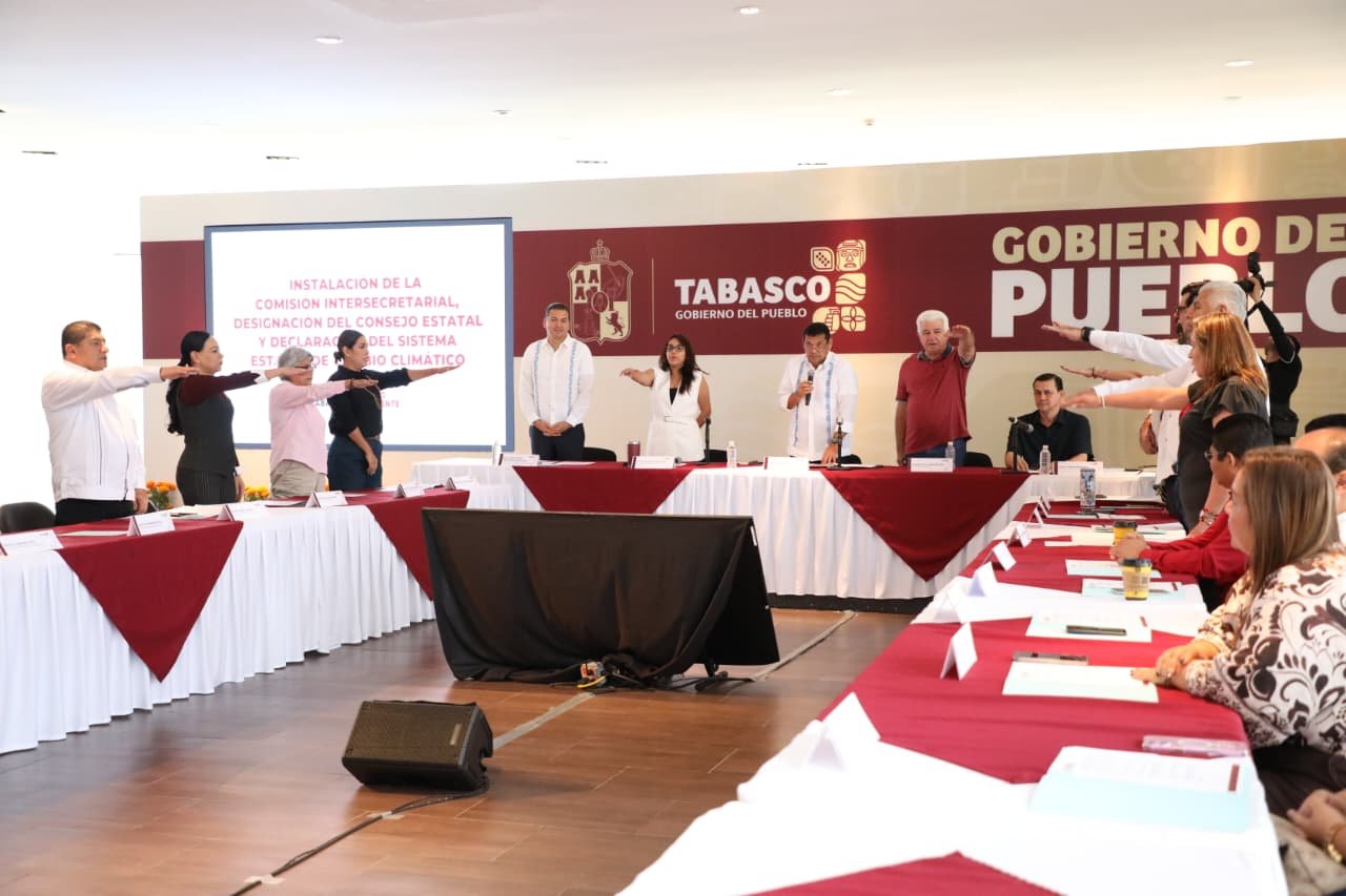 Instala Javier May Comisión Intersecretarial y Sistema Estatal de Cambio Climático