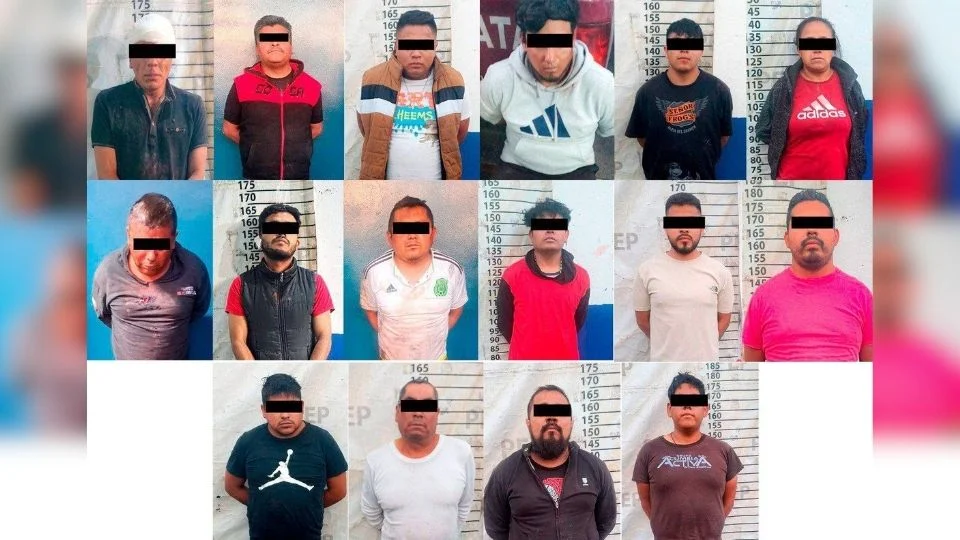 Detienen a 16 por extorsión en el mercado Morelos de Puebla