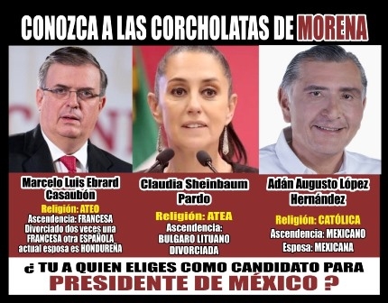 Los mejores aspirantes presidenciables de Morena para las elecciones del  2024