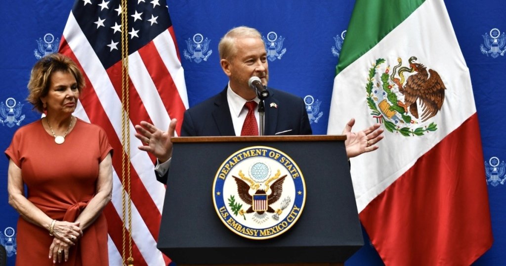 Embajador de EE.UU. destaca cooperación de México en seguridad