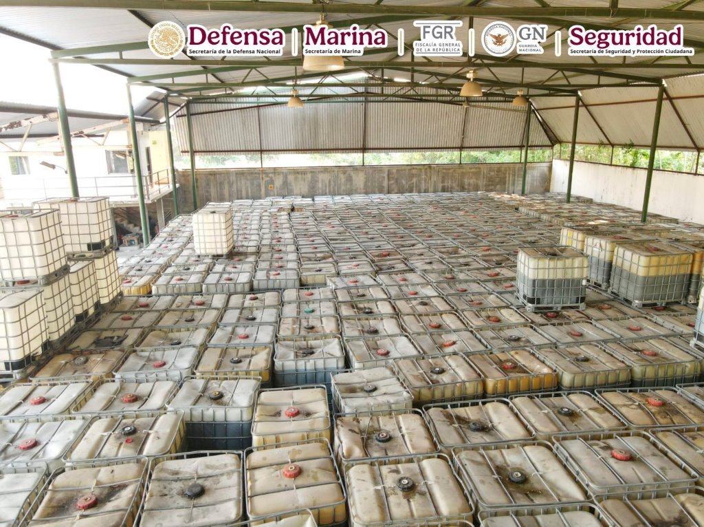 Golpe al huachicol en Tabasco aseguran 1.5 millones de litros