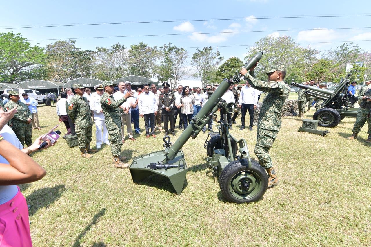 Expo militar La Gran Fuerza de México abre en Tabasco