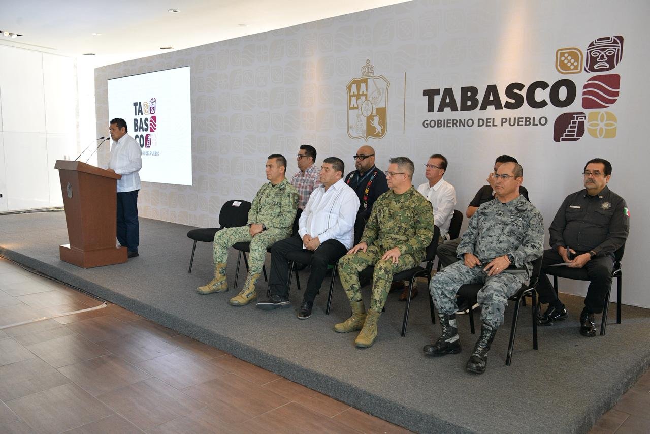 Avanza Tabasco con determinación y resultados por la seguridad: Javier May