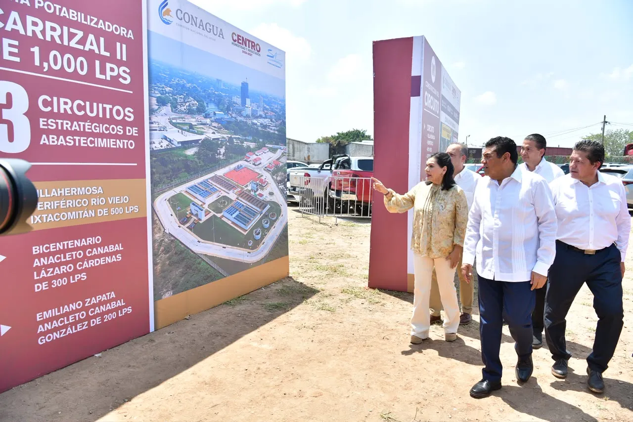 Agua llega a 103 mil habitantes de Villahermosa tras 30 años de desabasto