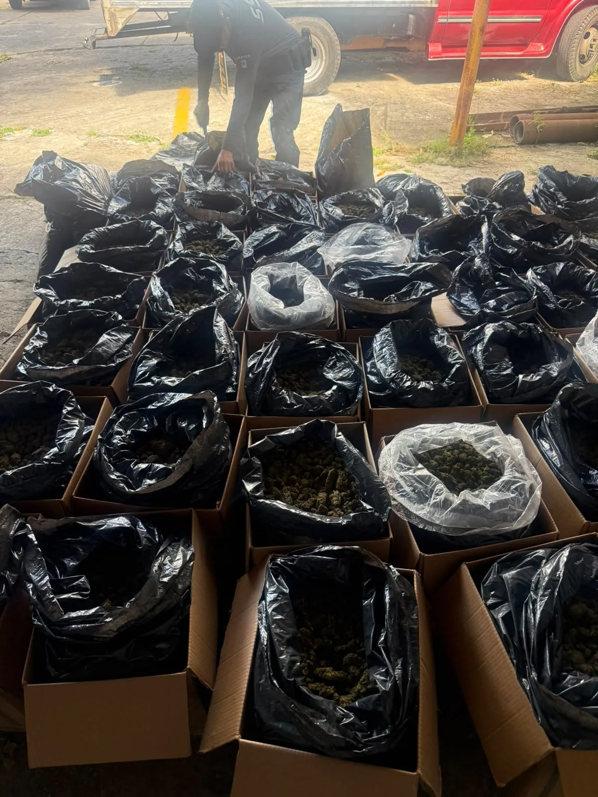 Detienen a una persona con 300 kilos de marihuana en Huimanguillo