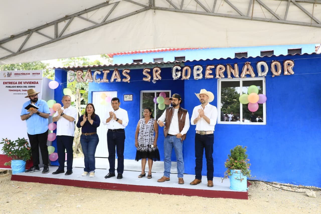Justicia social: Javier May entrega 100 viviendas en Tenosique con inversión de 33.9 mdp