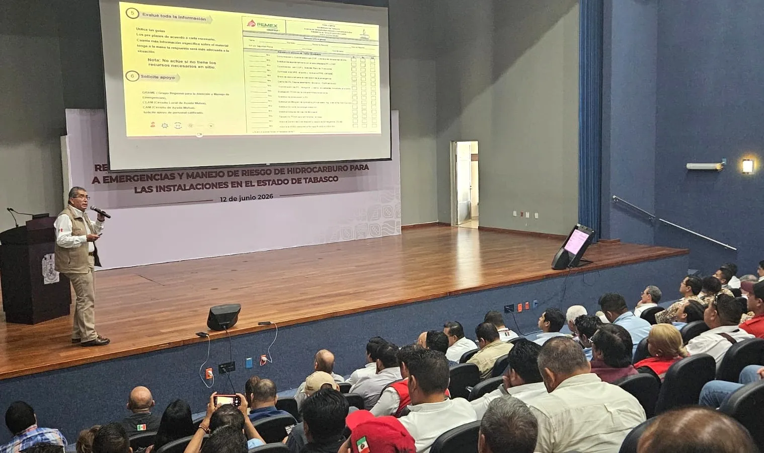 Tabasco: Pemex difunde manejo de riesgos por hidrocarburos