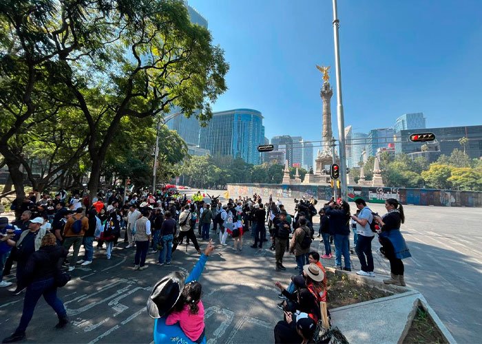 Fracasa marcha "Gen Z": Nadie va a CU y sólo un puñado en  El Ángel