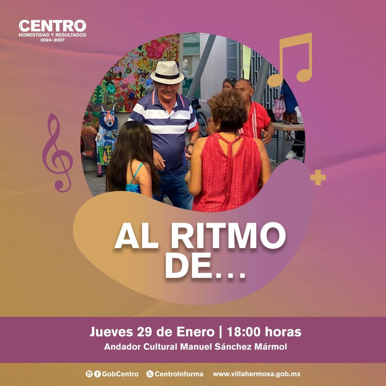 Invita Centro a disfrutar actividades culturales en última semana de enero