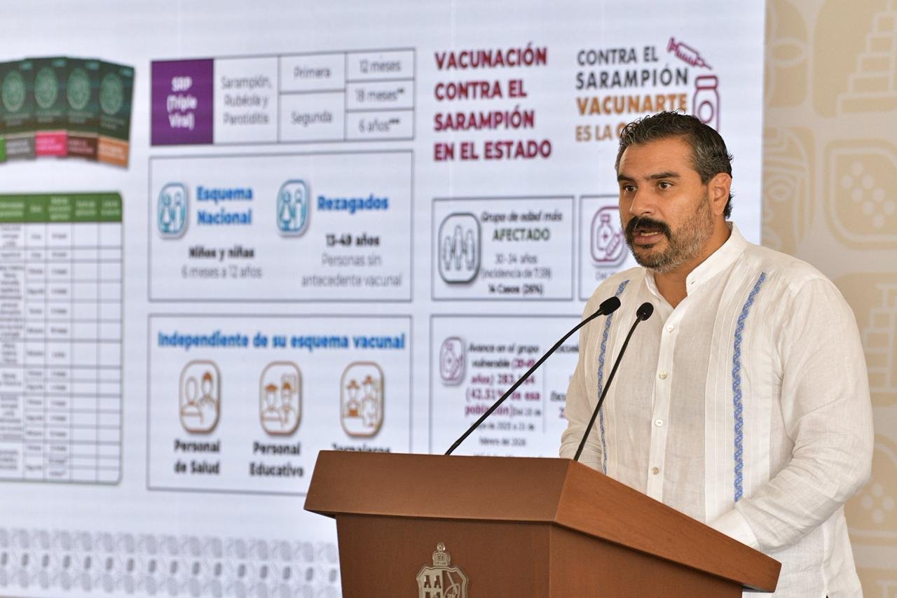 Con 430 mil dosis aplicadas contra el sarampión, avanza protección de la población tabasqueña