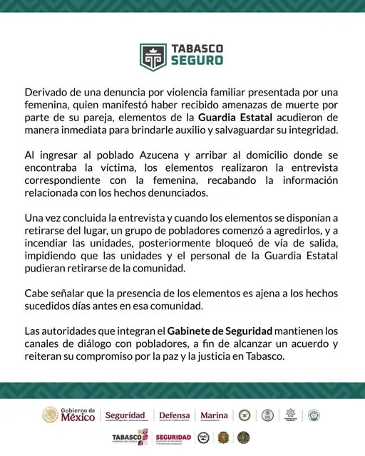 Patrullas incendiadas y policías bloqueados en La Azucena, Cárdenas