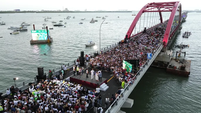 Puente Nichupté abre en Cancún y recorta traslados a 10 minutos