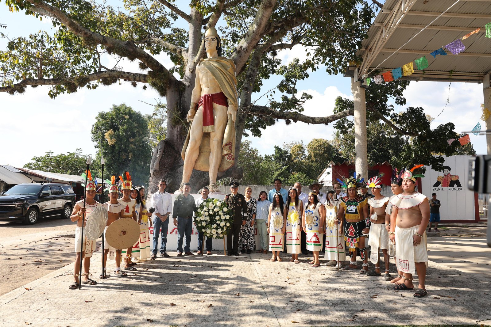 Con evento cívico cultural, conmemoran 501 aniversario luctuoso de Cuauhtémoc