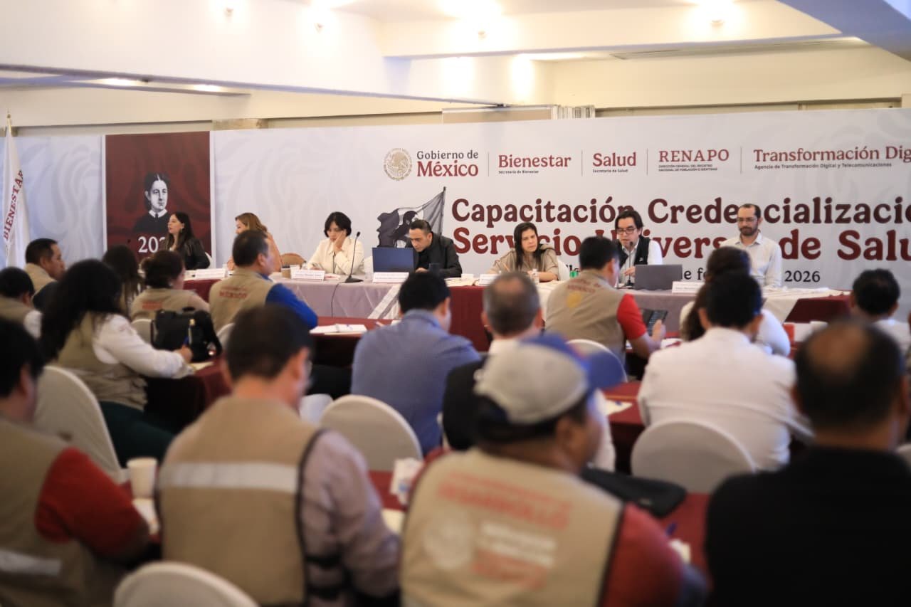 Tabasco: Capacitan a Servidores de la Nación del Sur-Sureste en credencialización de salud