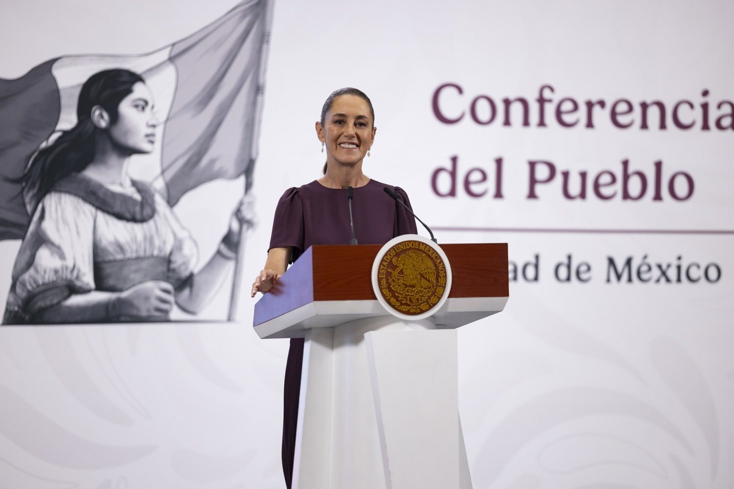 Claudia destaca colaboración de Javier May en seguridad