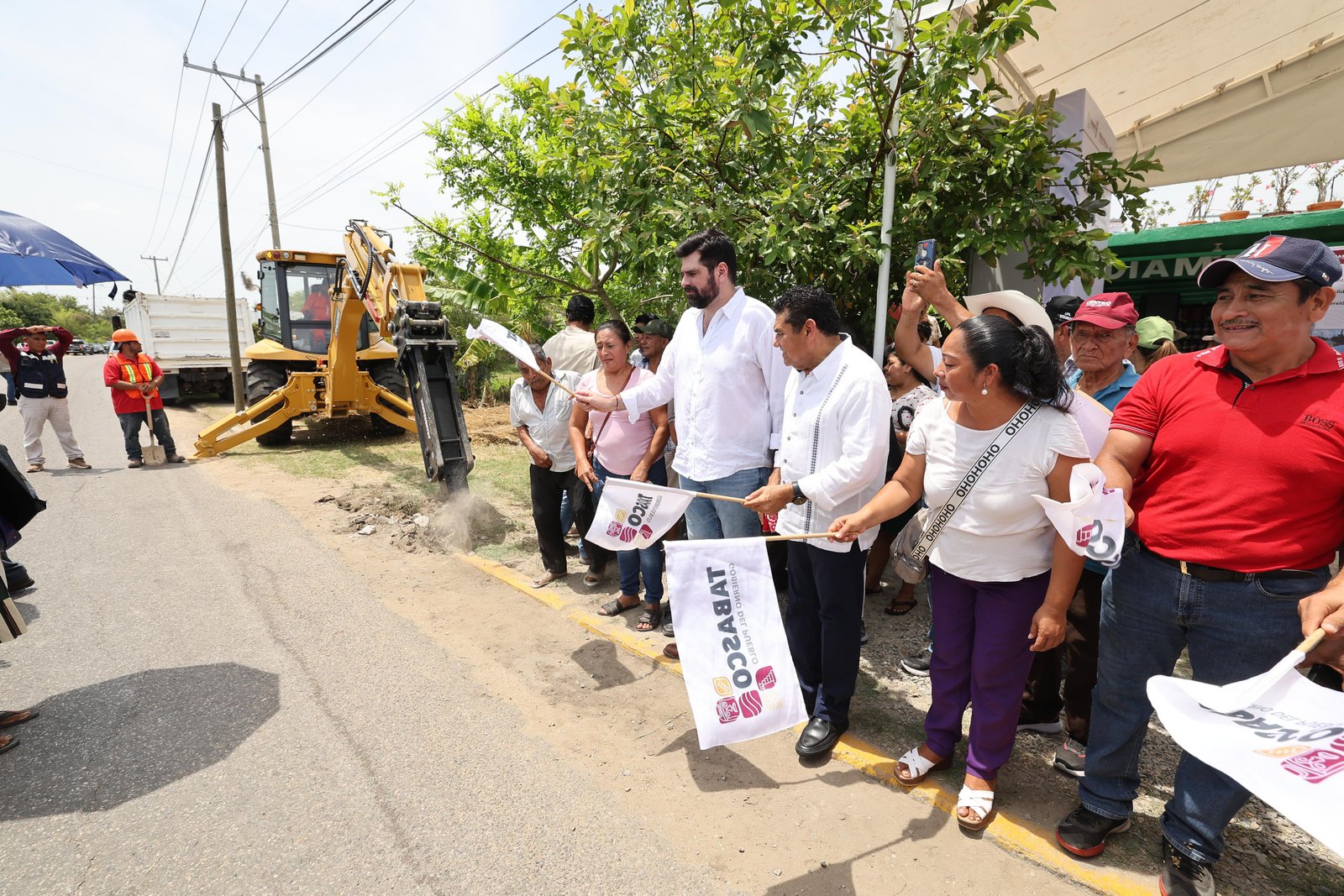 Arrancan obras urbanas y de agua en Tamulté de las Sabanas por 15.3 mdp