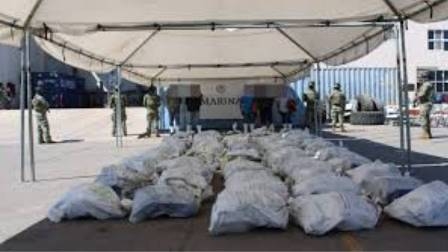 Marina asegura más de mil 800 kilos de cocaína en Mazatlán, Sinaloa