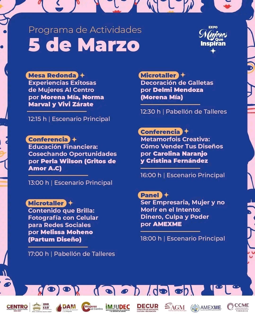 Invita Centro a la Expo “Mujeres que Inspiran 2026