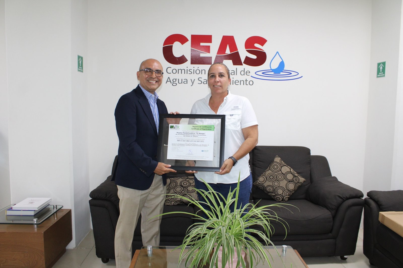 Recertifica el Sistema de Gestión de la Calidad ISO 9001:2015 a la Planta Potabilizadora ‘El Mango