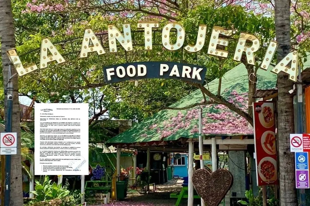 Desalojan Antojería Food Park; 120 familias reclaman fraude