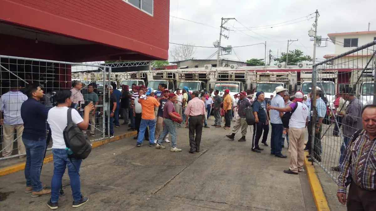 Paro de recolectores de basura en Villahermosa