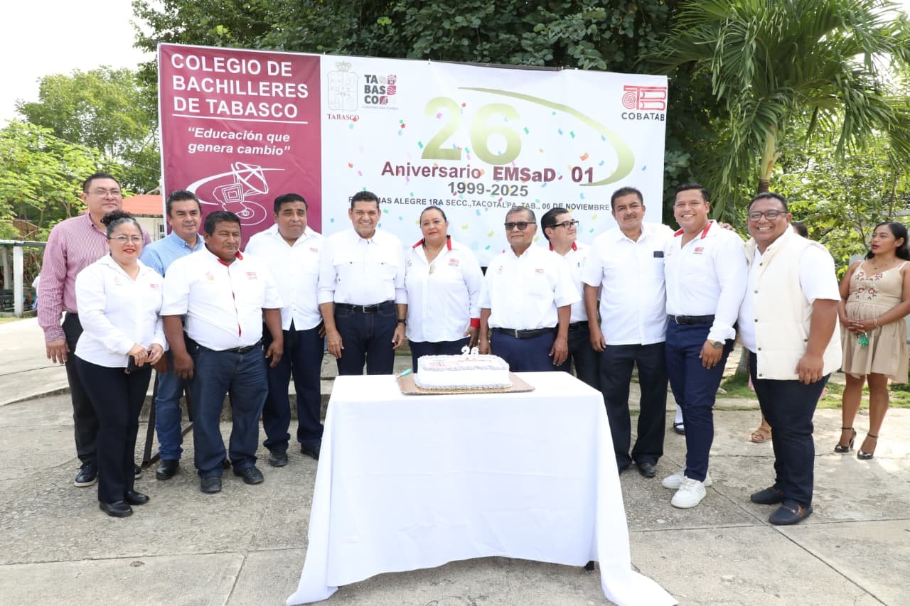 Gobierno del Pueblo mejorará infraestructura del EMSaD No. 1 en Tacotalpa