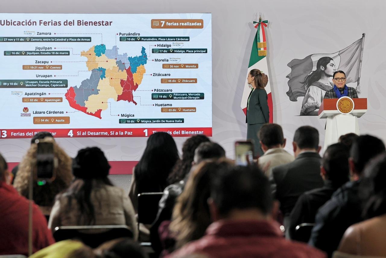 Amplio alcance de las Ferias del Bienestar: Más de 74 mil atenciones en Michoacán