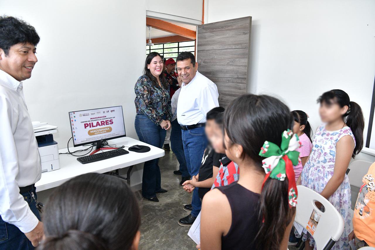 Inaugura Javier May noveno Centro Pilares en Zopo Norte, Macuspana