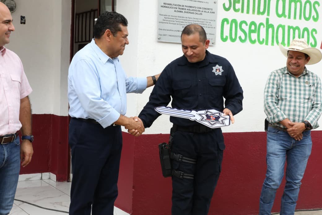Reitera Javier May su compromiso por la seguridad en la entidad