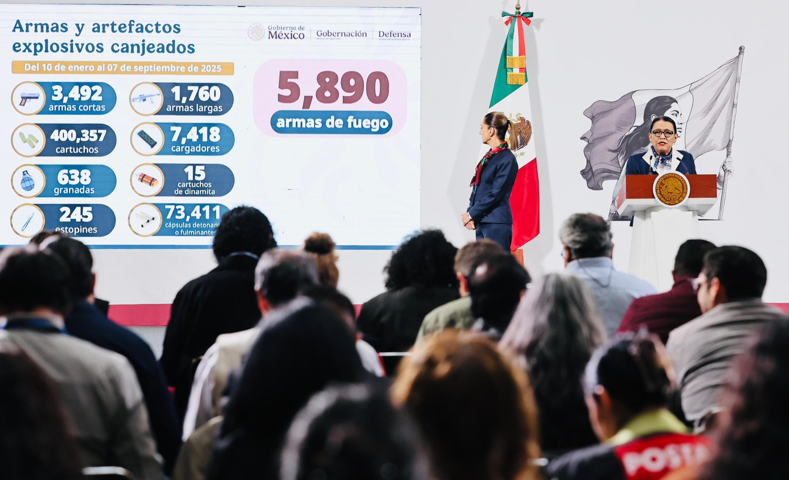 “Como lo ha señalado nuestra Presidenta: Vamos bien y vamos a ir mejor. Seguiremos trabajando en beneficio de todas y todos”, subrayó, afrimó la secretaria de Gobernación, Rosa Icela Rodríguez.